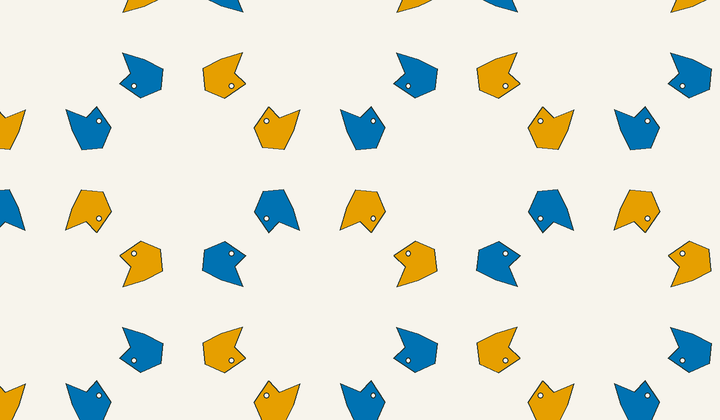 Static perfect 2-colouring for group g130: asymmetric motifs carry phase colours for Conway type *442/2*22.