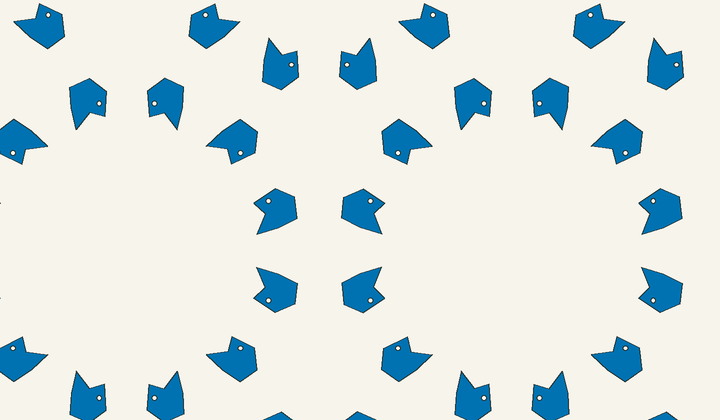 Static perfect 1-colouring for group g268: asymmetric motifs carry phase colours for Conway type *632.