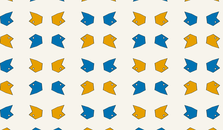 Static perfect 2-colouring for group g65: asymmetric motifs carry phase colours for Conway type *2222/22*.
