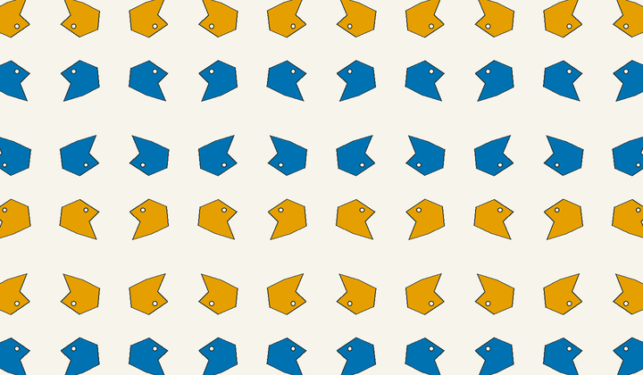 Static perfect 2-colouring for group g73: asymmetric motifs carry phase colours for Conway type 2*22/22*.