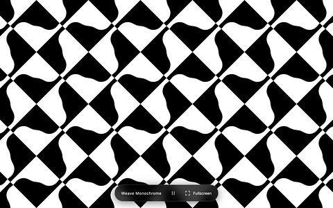 Weave Monochrome: an interlaced black-and-white twill of strands.