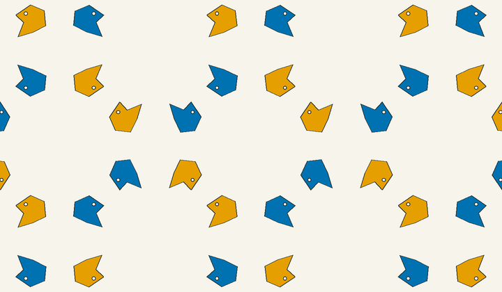 Static perfect 2-colouring for group g130: asymmetric motifs carry phase colours for Conway type *442/2*22.