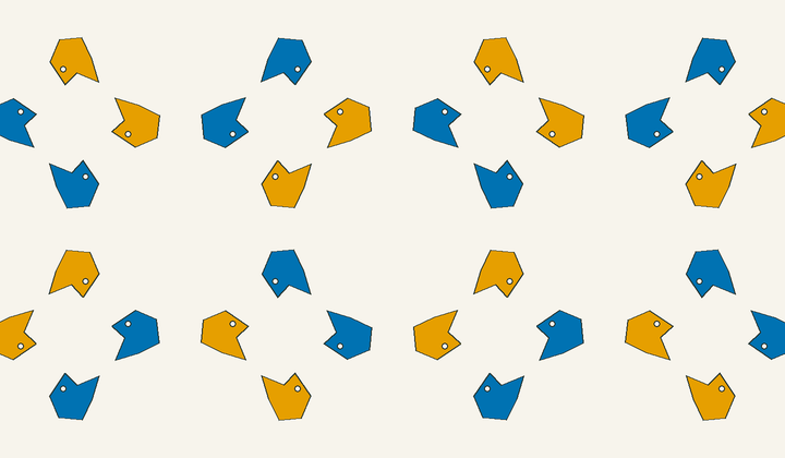 Static perfect 2-colouring for group g138: asymmetric motifs carry phase colours for Conway type *442/4*2.
