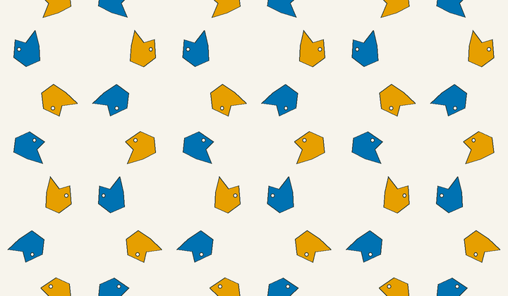 Static perfect 2-colouring for group g231: asymmetric motifs carry phase colours for Conway type *333/333.