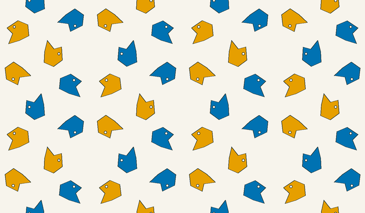 Static perfect 2-colouring for group g233: asymmetric motifs carry phase colours for Conway type 3*3/333.
