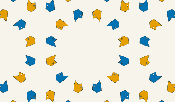 Static perfect 2-colouring for group g270: asymmetric motifs carry phase colours for Conway type *632/632.