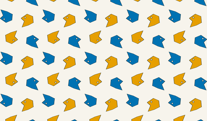 Static perfect 2-colouring for group g59: asymmetric motifs carry phase colours for Conway type 22×/2222.
