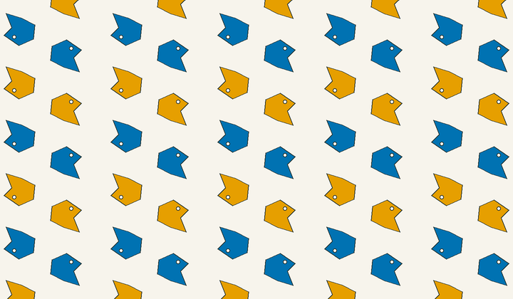Static perfect 2-colouring for group g7: asymmetric motifs carry phase colours for Conway type 2222/2222.