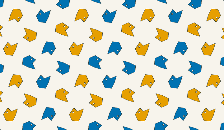 Static perfect 2-colouring for group g98: asymmetric motifs carry phase colours for Conway type 442/442.