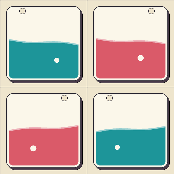 Cellular motif realizing a centered-lattice half-period translation