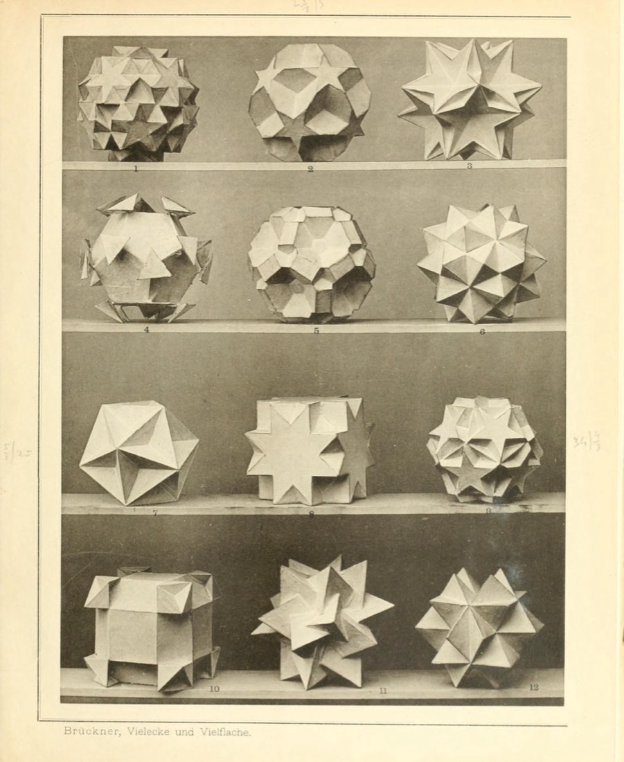 Brückner’s Plate IX, models 1 to 12