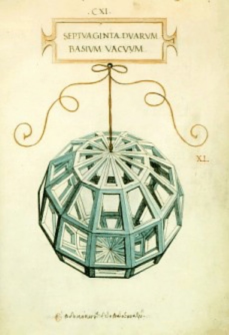 A solid drawn in the open vacuus style